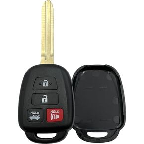 Replacement Keyless Entry Remote Smart Key Fob Shell Case Fit for 2009-2019 Toyota Avalon Camry Corolla Highlander Rav4 Yaris Key Fob Cover (1)
