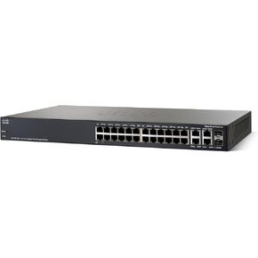 Cisco SG300-28P محول جيجابت PoE مُدار ذو 28 منفذًا (SRW2024P-K9-NA) (متجدد)