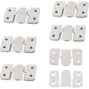 VinBee Flush Mount Bracket, Interlocking Photo Frame Hook 54x30mm Heavy Duty Picture Hanger Bracket for Large Picture Display Art Gallery Wall Mount Hardware 12PCS