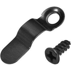 uxcell Frame Turn Button, 9/10" Metal Bow Shape with Screws for Hanging Pictures, Photos, Drawings and Posters, 30 Pcs (Black)