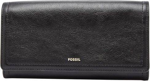 Fossil Women's Logan Leather RFID-Blocking Flap Clutch Wallet for Women in Saudi Arabia