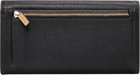 Fossil Women's Logan Leather RFID-Blocking Flap Clutch Wallet for Women in Saudi Arabia