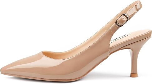 JOY IN LOVE Slingback Kitten Heels for Women Closed Pointed Toe Pumps Dress Shoes in Saudi Arabia
