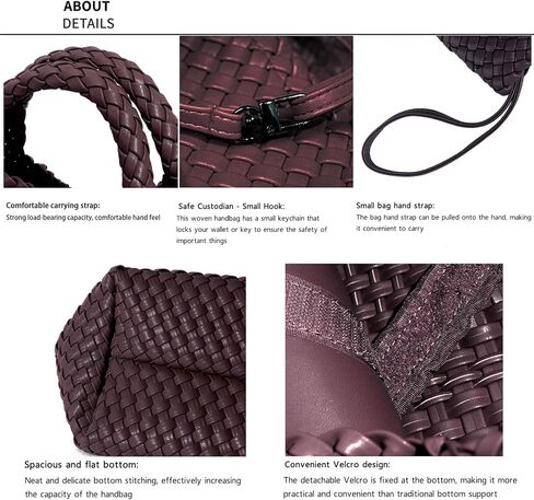 JINMANXUE Fashion Woven Bag Shopper Bag Travel Handbags and Purses Women Tote Bag Large Capacity Shoulder Bags in Kuwait