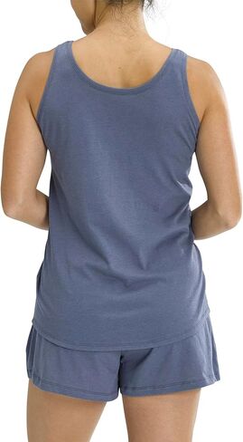 No Nonsense Women's Sleep Tank and Pajama Short 2 Piece Sleepwear Set in Saudi Arabia