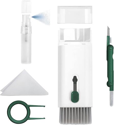 Cleaner Kit for Airpods Pro 1 2 3 - Multi-Function Cleaning Pen with Soft Brush Flocking Sponge for Bluetooth Earphones Case Cleaning Tools (Blue) in Saudi Arabia