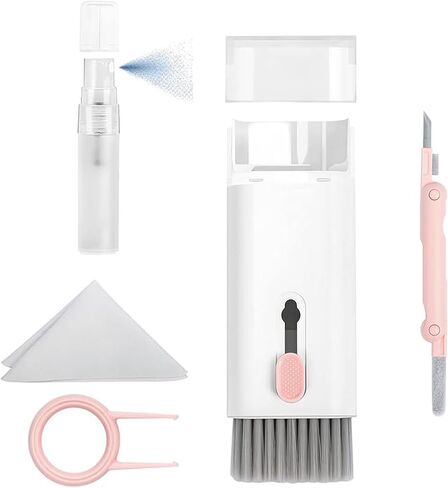 Cleaner Kit for Airpods Pro 1 2 3 - Multi-Function Cleaning Pen with Soft Brush Flocking Sponge for Bluetooth Earphones Case Cleaning Tools (Blue) in Saudi Arabia