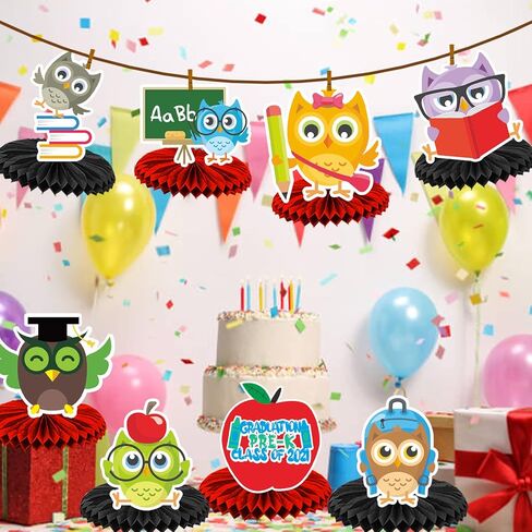 رياض الأطفال غراد 2023 قطع مركزية على شكل قرص العسل، التخرج السعيد، رياض الأطفال، موضوع التخرج لمرحلة ما قبل المدرسة للأطفال، تهاني المدرسة، غراد 2023، ديكورات الحفلات 2023، لوازم حفلات التخرج 2023 in Kuwait