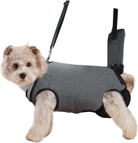PINVNBY Dog Lift Harness, Pet Back Brace & Rehabilitation Sling Lift Dog Sling Carrier with Handle Adjustable Puppy Support Harness for Dogs Arthritis Nail Trimming（M） in Saudi Arabia