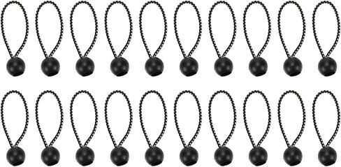 20 Pcs 3 Inch Tarp Bungee Balls,Ball Bungee Canopy Tarp Tie Down Cord,Storage Ropes for Indoor and Outdoor,8cm (Black and White) in Saudi Arabia