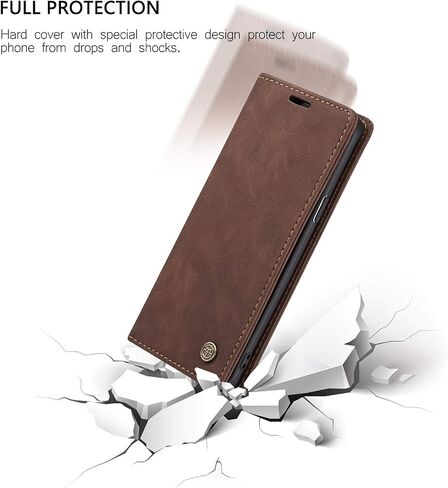 Samsung Galaxy S8 Wallet Case,Magnetic Stand Flip Protective Leather Case with ID & Credit Card Holder Case Wallet for Samsung Galaxy S8 (Black) in Saudi Arabia