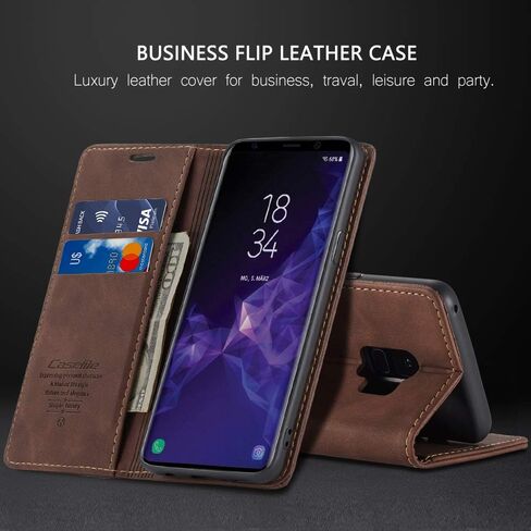 Samsung Galaxy S8 Wallet Case,Magnetic Stand Flip Protective Leather Case with ID & Credit Card Holder Case Wallet for Samsung Galaxy S8 (Black) in Saudi Arabia