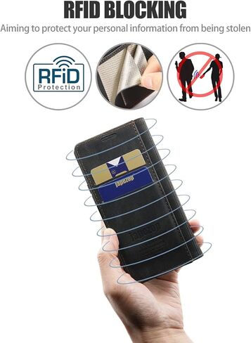 Samsung Galaxy A02S Case,Samsung Galaxy A02S Case Wallet for Women with [RFID Blocking] Card Holder Kickstand Magnetic,Leather Flip Wallet Case for Samsung Galaxy A02S 6.5 inch (Black) in Saudi Arabia