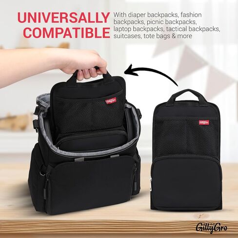 Large Backpack Organizer Insert | Large Bag Organizer Insert for Laptop Bag or Computer Bag, Travel Accessories | Backpack Divider Tech Gifts for Men & Women Tech Bag, Work Bag, Briefcase in Saudi Arabia