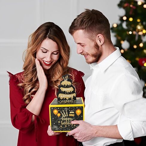 صندوق المال يسحب هدية نقدية لعيد الميلاد، صندوق حامل أموال الملياردير المفاجئ للفتيات والأولاد والرجال والنساء مع سحب لبطاقة عيد ميلاد سعيد وحفلة مضحكة in Kuwait