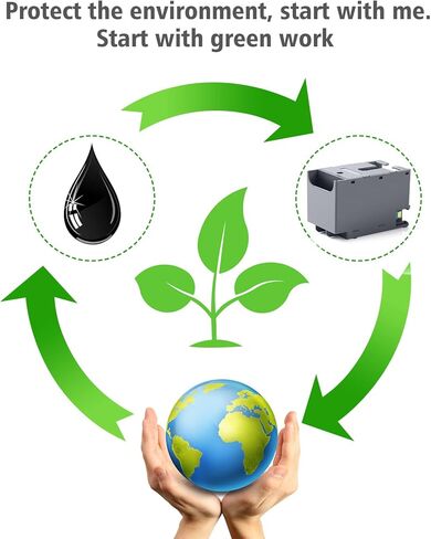 صندوق صيانة الحبر T6715 T6716 ​​المعاد تصنيعه لطابعة Workforce Pro WF-4730 WF-4740 WF-4734 WF-4830 WF-4820 WF-4720 WF-4834 WF-3820 ET-8700 WF-C5790 WF-C5710 in Kuwait