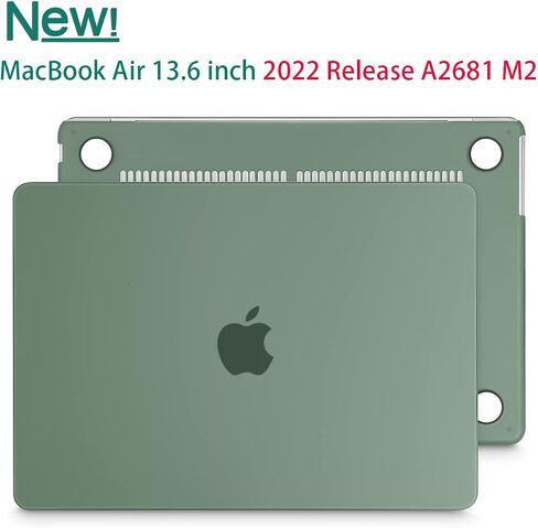 Tuiklol for MacBook Air 13.6 inch Case 2024 2023 2022 Release M3 A3113 / M2 A2681, Plastic Hard Shell Cover with Keyboard Cover & Screen Protector & USB C to USB Adapter, Crystal Black in Saudi Arabia