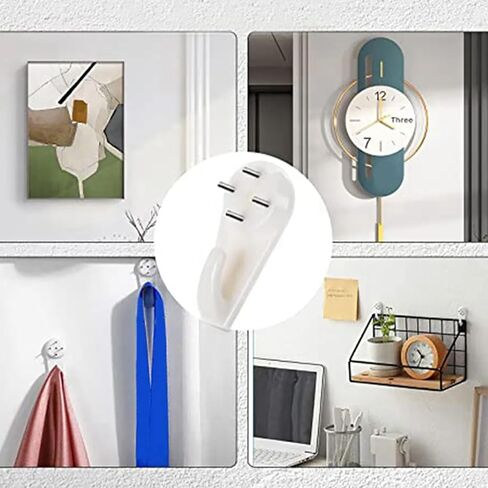 دريوال خطاطيف تعليق الجص السنانير هرقل السنانير إطار غير محدد صور هوك السحابة Traceless شماعات جدران صلبة 30 قطعة in Kuwait