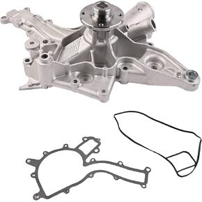 AW9379 Professional Water Pump with Gasket Compatible with Chrysler Crossfire Mercedes-Benz C240 C280 C320 E320 E430 E500 ML320 ML350 SLK320, 2.6L 2.8L 3.2L 3.7L 4.3L 5.0L V6 V8