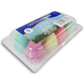 Easter Egg-Shaped Colorful Sidewalk Chalk - 8 Count
