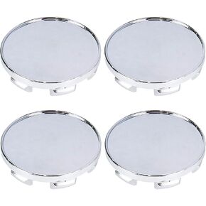 53mm Wheel Center Caps Rim Hub Center Covers Replacement Compatible with Chevrolet if Applicable 50mm Lug to Lug Dia (Chrome Base) - 4Pcs