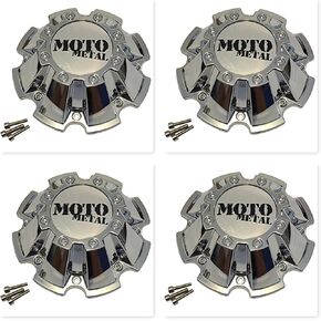 Moto Metal 4 Pack Cap M-793 M793CHROME Wheel Center Cap