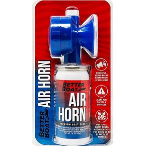 Air Horn Can for Boating & Safety Very Loud Canned Boat Accessories Hand Held Fog Mini Marine Air Horn for Boat Can and Blow Horn or Small Compressed Horn Refills 1.4oz