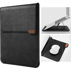 Nillkin Laptop Sleeve for MacBook Pro 13/MacBook Air 13 inch, MacBook Air Sleeve with Laptop Stand and Mouse Pad, Laptop Case Bag for 13-14 inch MacBook, ASUS, Dell, HP Laptops, Black Texture in Kuwait