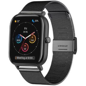 ViCRiOR for Amazfit GTS/GTS 2/ GTS 2 Mini/GTS 2e / GTS 3/ GTS 4 Mini/GTS 4 Bands, Mesh Stainless Steel Replacement Bracelet Wrist Watch Band Strap for Amazfit Bip/Bip U Pro/Bip 3/3 Pro