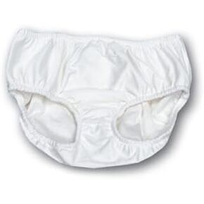 Adult Swim Diapers - Reusable Diaper for The Pool (XS-Waist: 22-34"; Leg: 15-22" White)