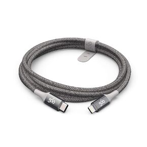 360 Electrical Habitat 4ft Premium USB-C to Lightning Braided Charging Cable, Charcoal, MFi Certified for iPad and iPhone Charger Cord USB C, MacBook to iPhone Cable, USB C Lightning