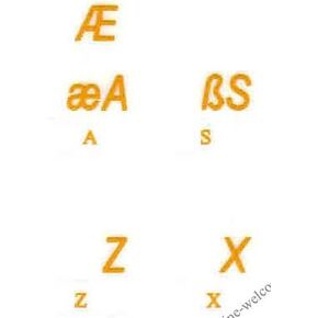 Turkish Q Keyboard Sticker Yellow Letters in Saudi Arabia