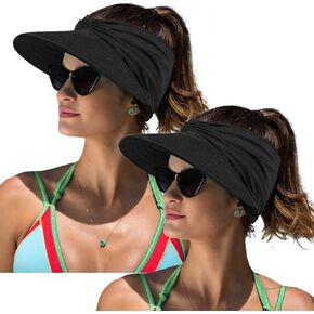 Women Sport Sun Visor Hats,Empty Top Baseball Sun Cap,Womens Sunhats with uv Protection,Sun Hats for Young Girls Women Beach