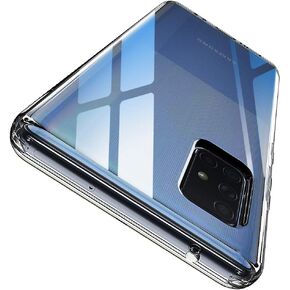 Samsung A71 5G Case, Scratch Resistant & Anti Slip Crystal Clear Soft TPU Slim Fit Case for Samsung Galaxy A71 5G/A71 5G SM-A7160 Phone(NOT Fit with A71 4G SM-A715F/DS)(Clear)