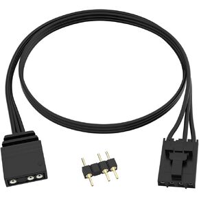 4 Pin to 3 Pin RGB Adapter for Corsair RGB HUB, Lighting Node CORE, Commander CORE and iCUE Commander CORE XT, Converter to Standard 5V 3 Pin ARGB Fan Device
