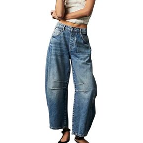 Baggy Jeans for Women Men Y2K Cargo Jeans Fairycore Wide Leg Jeans Aesthetic Vintage Clothes 90s Hip Hop Streetwear