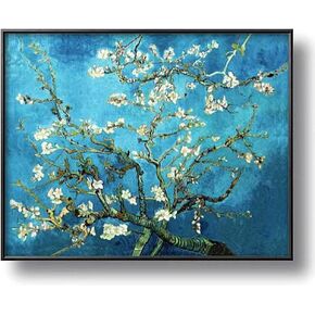 NIHO-JIUMA Diamond Painting Kits Van Gogh Apricot Blossom, 5D DIY Full Drill Diamond Art Gift for Adult, Home Decor (40x50cm/16x20inches)