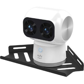 Stainless Steel Corner Wall Mount Bracket for eufy S350 Indoor Security Camera,Rust-Resistant,Space-Saving,Prevent Device from Accidentally Falling, No Blind Spots for Cameras-Matte Black