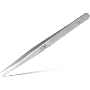 Vetus Tweezer Non-magnetic Stainless Steel Pointed Tip ST-12