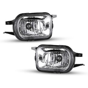 AUTOWIKI Fog Light Assembly for 02-07 Mercedes Benz W203 C-Class/Mercedes Benz C200 C240 C320 C230 SL500 /SL550 /SLK350 OEM Replacement Fog Lamps Driving Bumper Lamps 1 Pair