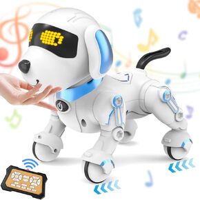 Robot Dog Toys for Kids 8-12,Remote Control Dogs with Touch Function Interactive Robot Pet,Intelligent Robot Dog Programmable Sing & Dance,Toys for 5 6 7 8 9 10 11 12 Years Old Boys Girls