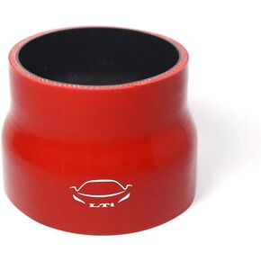 LTI Universal 4-Ply Reinforced High Performance 3.75" to 4" ID Straight Reducer Silicone Hose Coupler 95mm to 102mm(3.75"-4" RED)