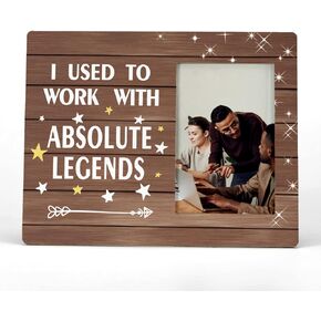 I Used Work with Absolute Legends Picture Photo Frame, Farewell Gift Leaving Gift Retirement Gift Promotion Gift for Colleague Boss Coworker Friend Team Member (4x6 Inch Photo)