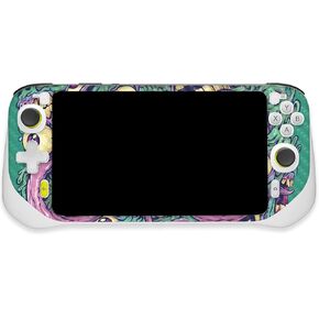MightySkins Carbon Fiber Skin Compatible with Logitech G Cloud Gaming Handheld - Eyes and Teeth | Protective, Durable Textured Carbon Fiber Finish | Easy to Apply | Made in The USA
