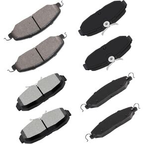 Front Rear Ceramic Brake Pads Kits 8pcs fit for 2005-2010 For Ford Mustang