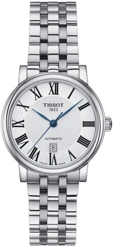 Tissot Womens Carson Premium Automatic Lady 316L Stainless Steel case Automatic Watches, Grey, Stainless Steel, 15 (T1222071103300) in Saudi Arabia