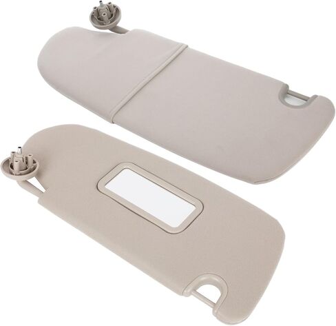 SCITOO Left & Right sides Gray Sun Visor Assembly fit for 2002 2003 2004 2005 2006 2007 2008 for Dodge Ram 1500 w/o Sunroof in Saudi Arabia