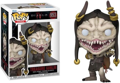 ألعاب بوب: Diablo IV - شخصية Treasure Goblin Funko من الفينيل (مع حافظة حماية صندوقية متوافقة)، متعددة الألوان، 3.75 بوصة in Saudi Arabia