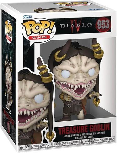 ألعاب بوب: Diablo IV - شخصية Treasure Goblin Funko من الفينيل (مع حافظة حماية صندوقية متوافقة)، متعددة الألوان، 3.75 بوصة in Saudi Arabia