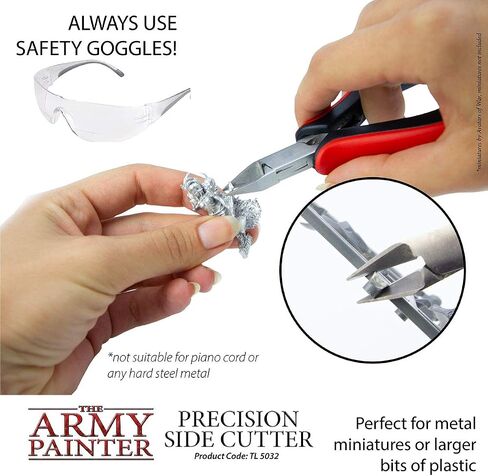 The Army Painter Precision Side Cutter | Side Cutter for Plastic, Resin and Metal Miniatures | Stainless Steel Precision Cutter for Tabletop Wargames Miniature Modelling in Saudi Arabia